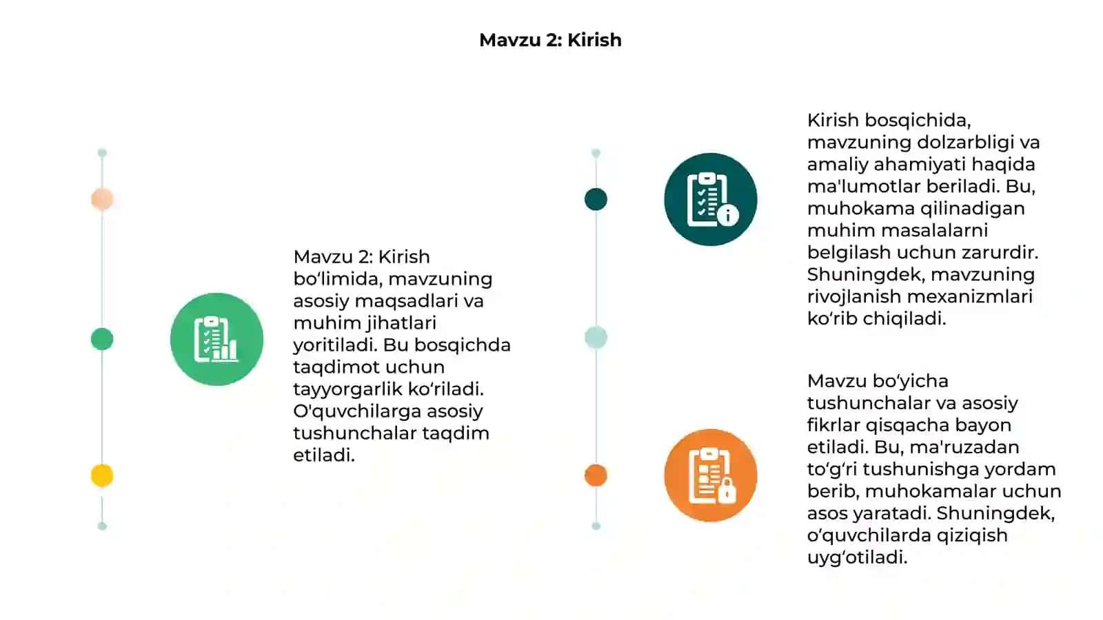 Mavzu 2: Kirish 3
