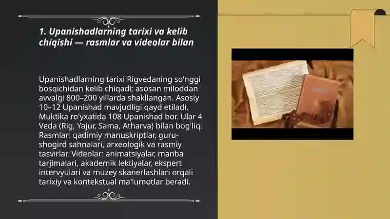Upanishad veda hinduyilik rasm va vdeolar bilan 3