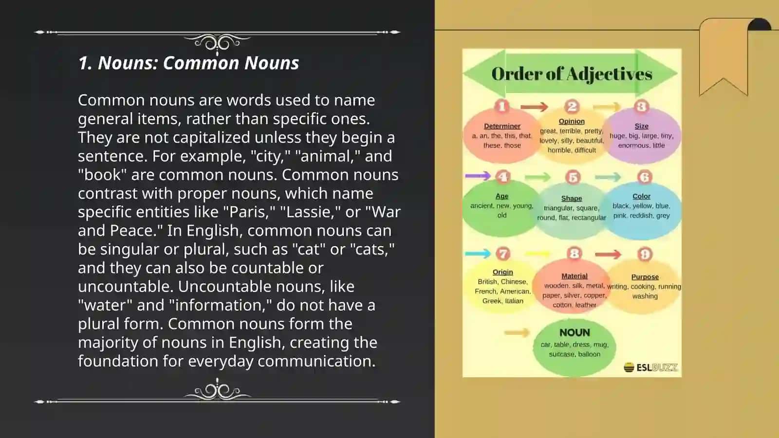 National Parts of Speech: Nouns 3