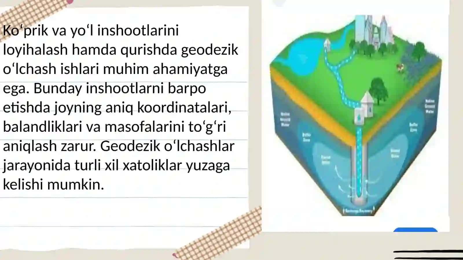 Ko‘prik va yo‘l inshootlarida geodezik o‘lchash natijalarini tenglashtirish usullari 3
