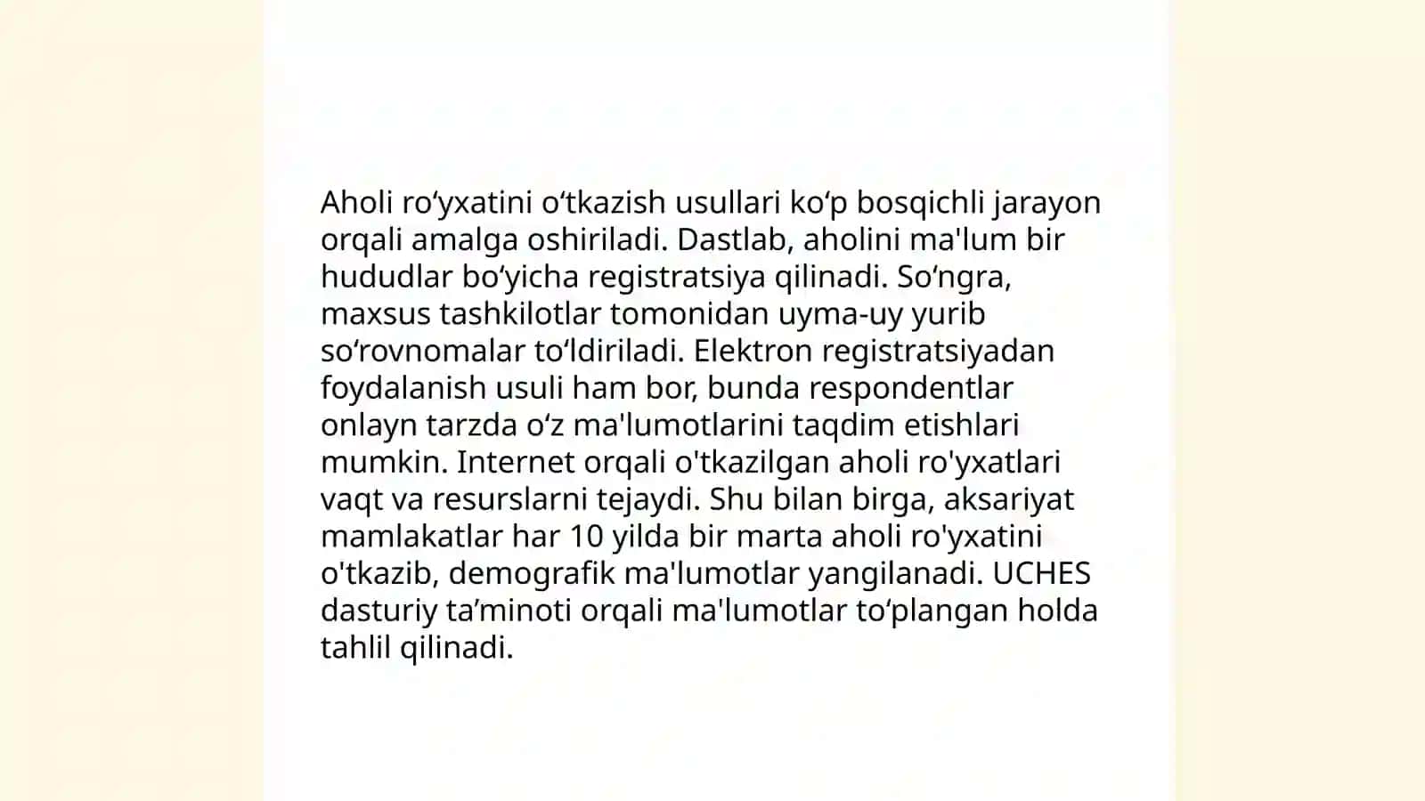 Chet el mamlakatlarida aholi sitatistikasi tashkil etilishi 3