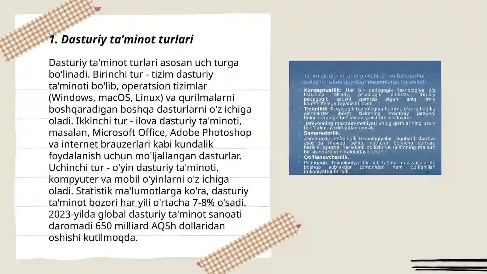 Dasturiy ta'minot turlari 3