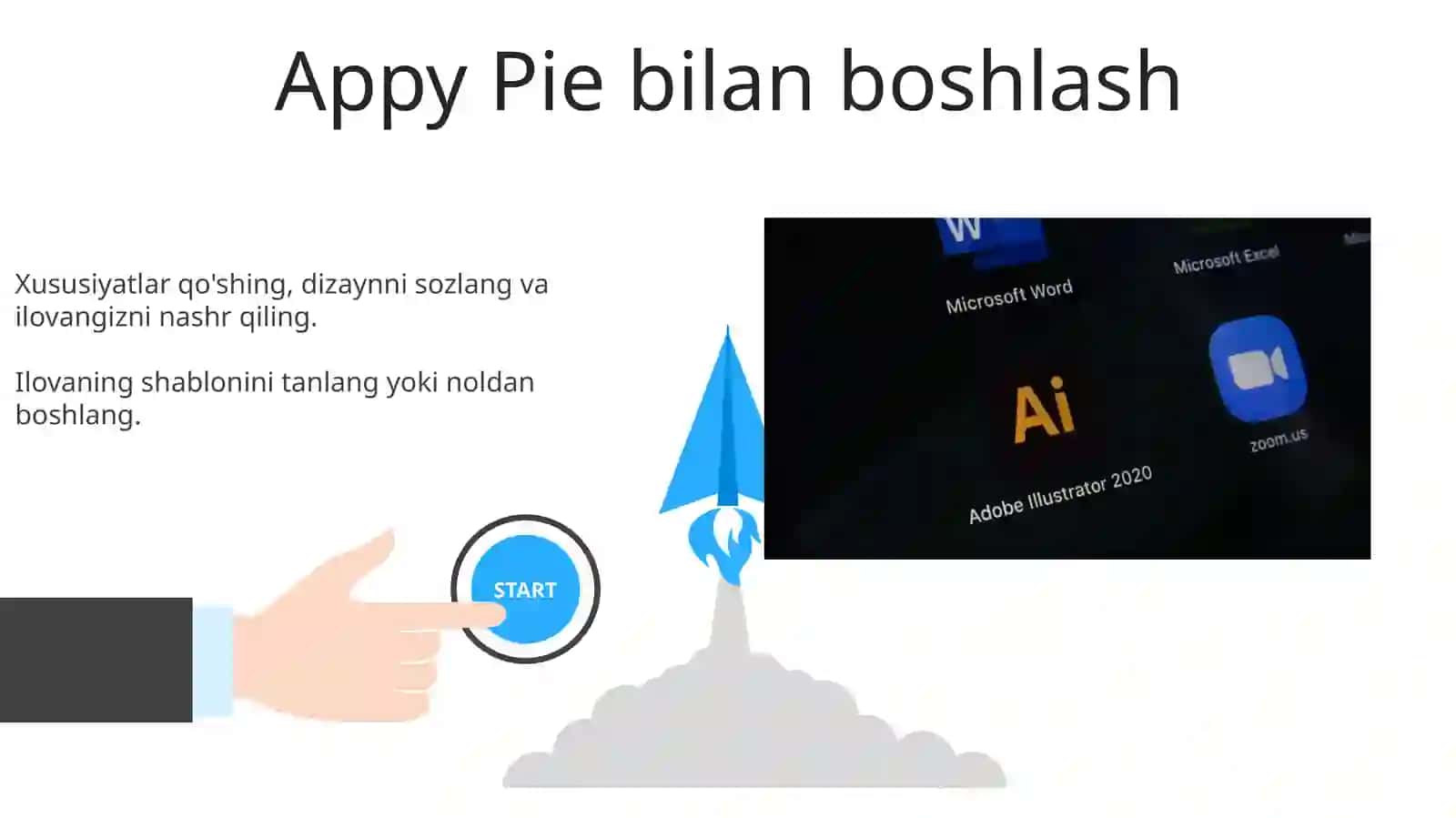 Appy Pie dasturida mobil ilova yaratish 3