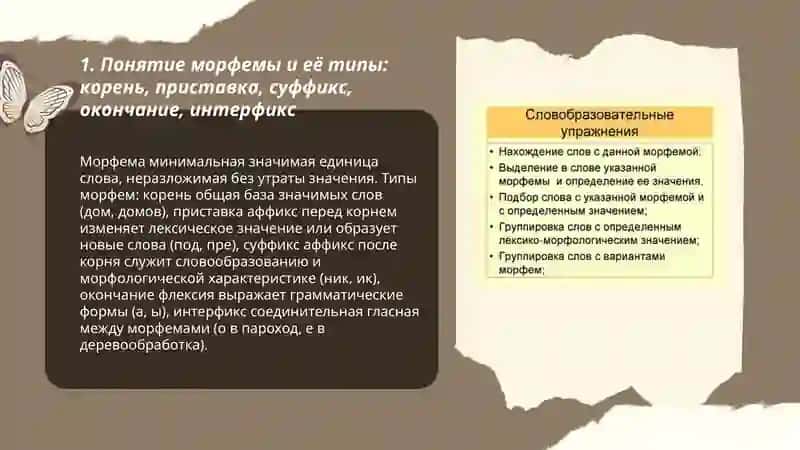 Изучение морфемики и словообразования 3