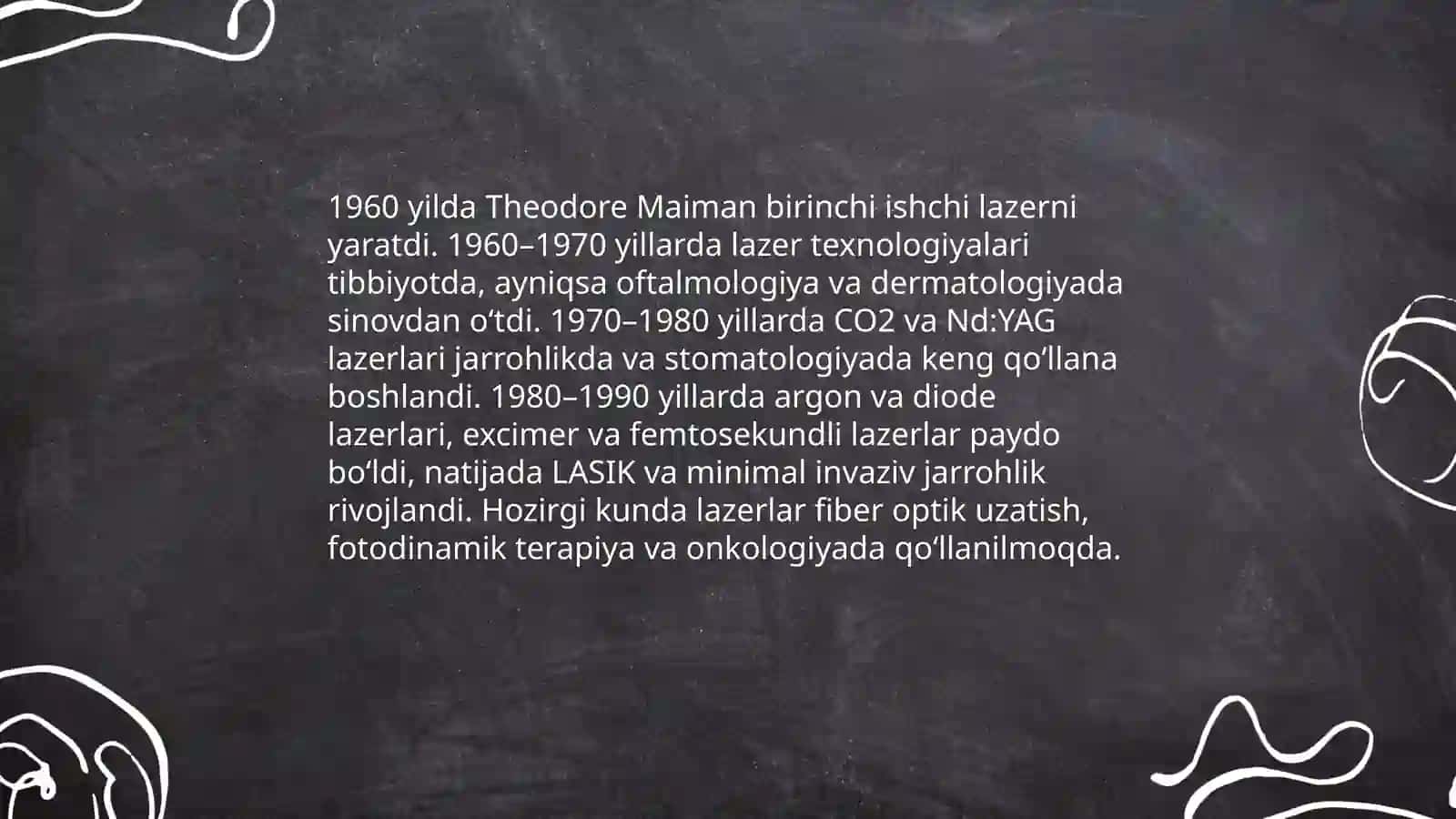 Lazerning tibbiyotda qōllanilishi 3