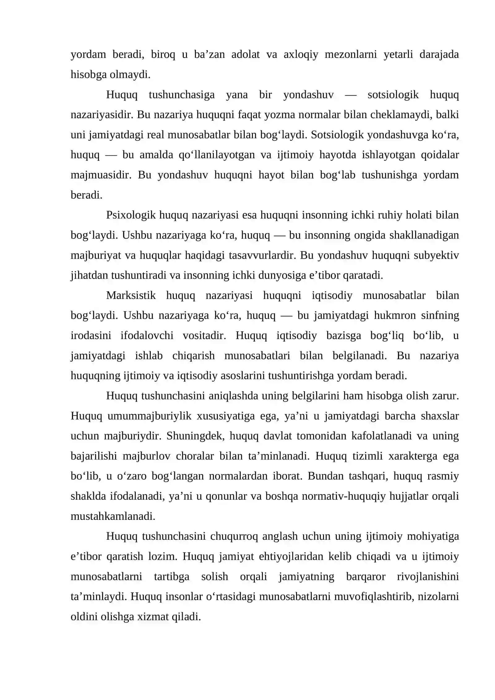 HUQUQ TUSHUNCHASI, BELGILARI VA MOHIYATI 3