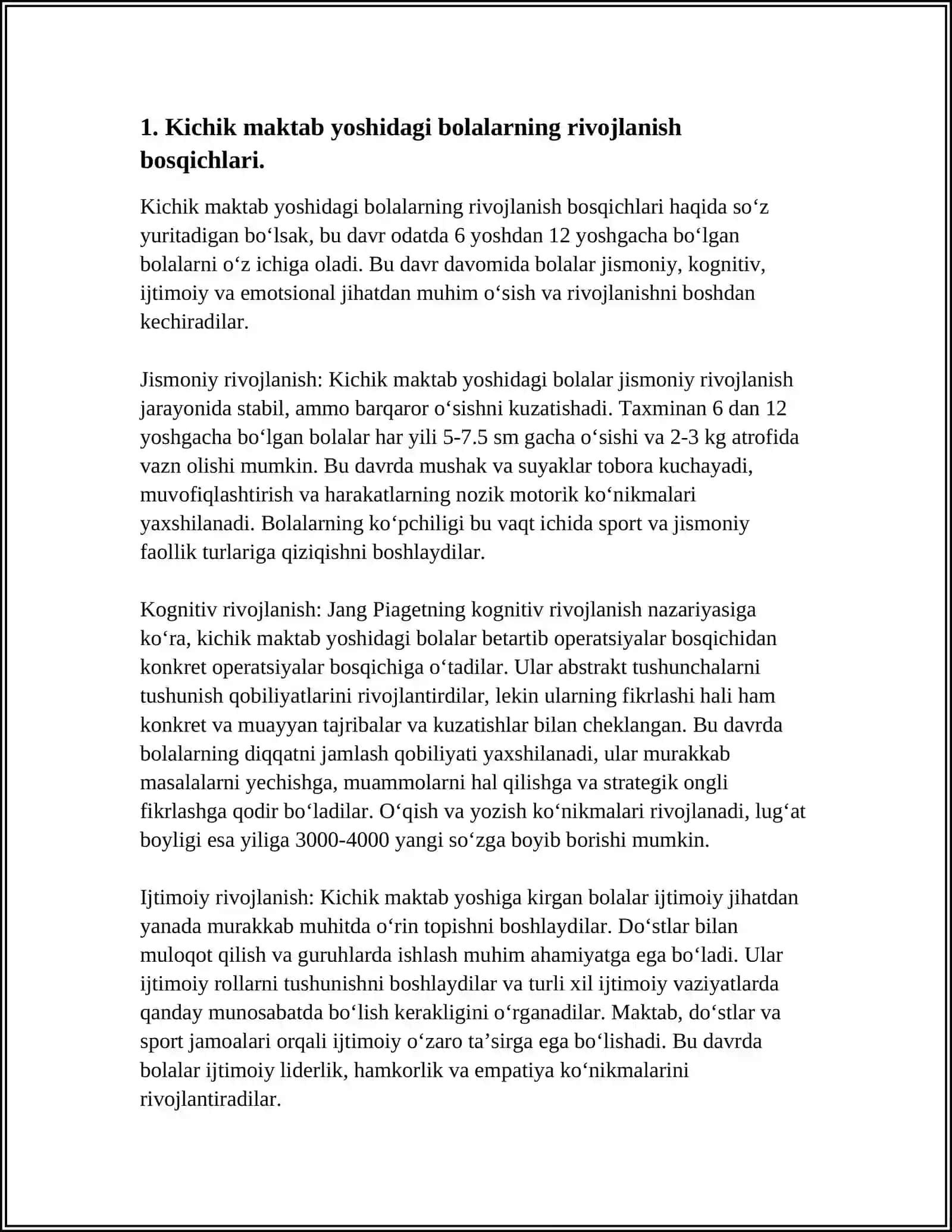 Kichik maktab yoshidagi bolalar psixologiyasi 3