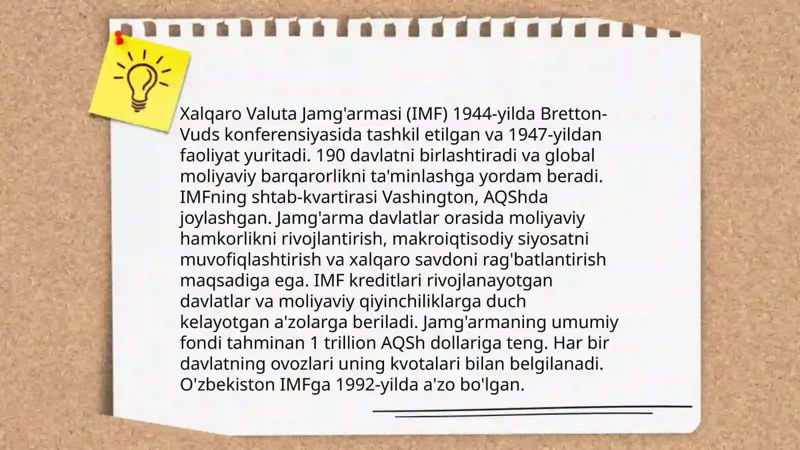 Xalqaro Valuta Jamg'armasi (IMF) 3