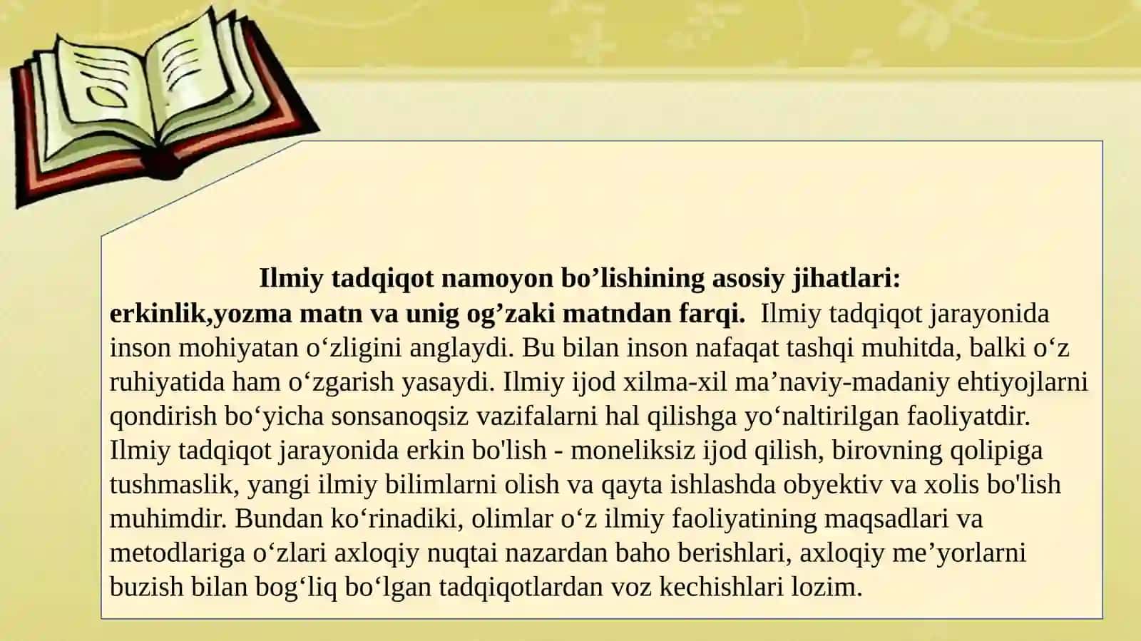 Magistrlik dissertatsiyasi ilmiy tadqiqot turi sifatida 3