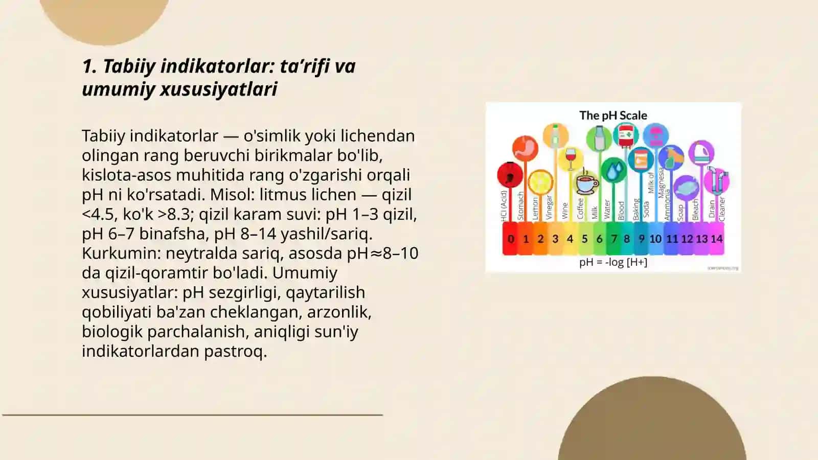 Tabiiy indikatorlar: taʼrifi va umumiy xususiyatlari 3