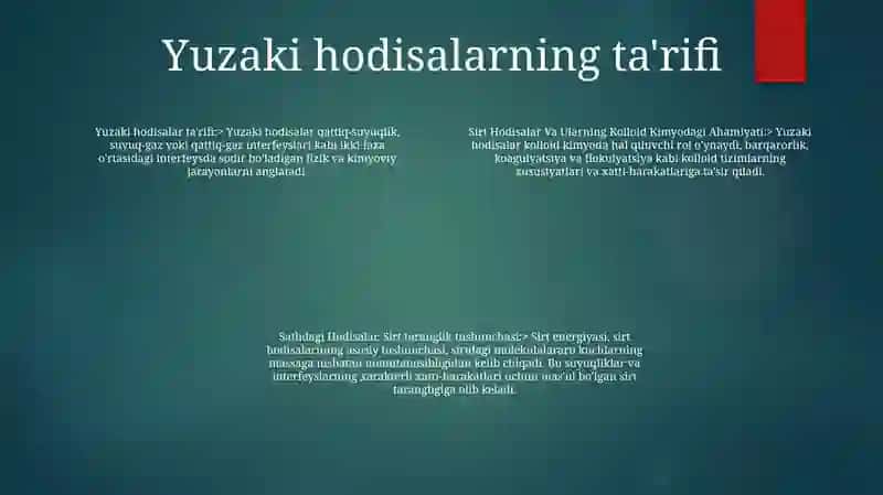 Sirt Hodisalar Va Ularning Kolloid Kimyodagi Ahamiyati 3