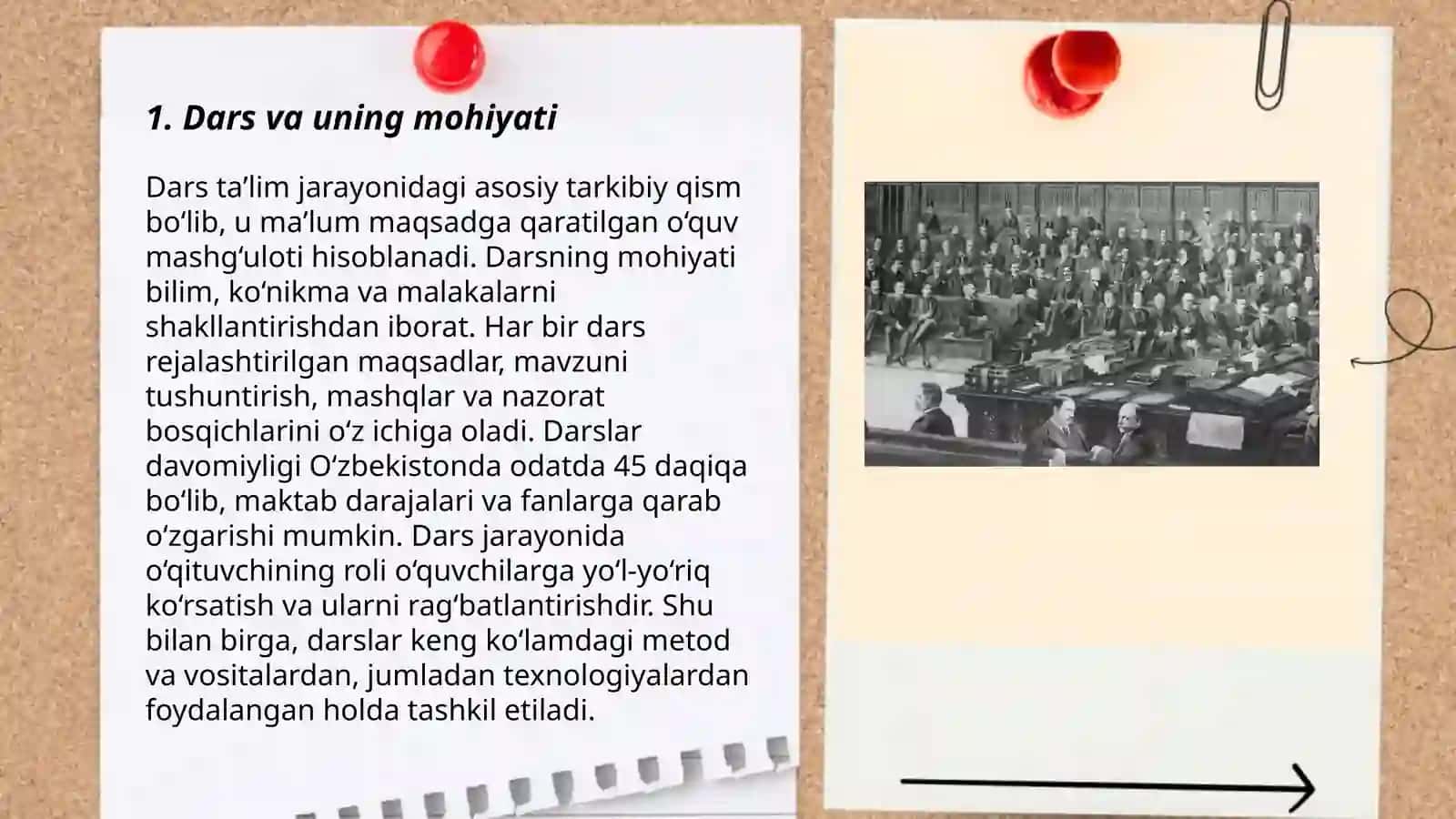 Tarix o‘qitishning tashkiliy shaklari Dars uning turlari va tuzulishi 3