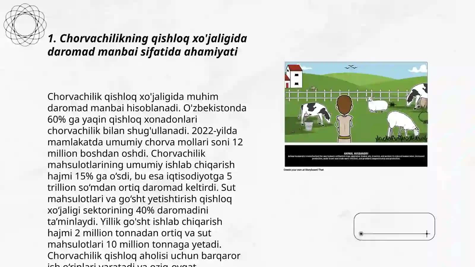 Chorvachilikning qishloq xo'jaligida o'rni va ahamiyati 3