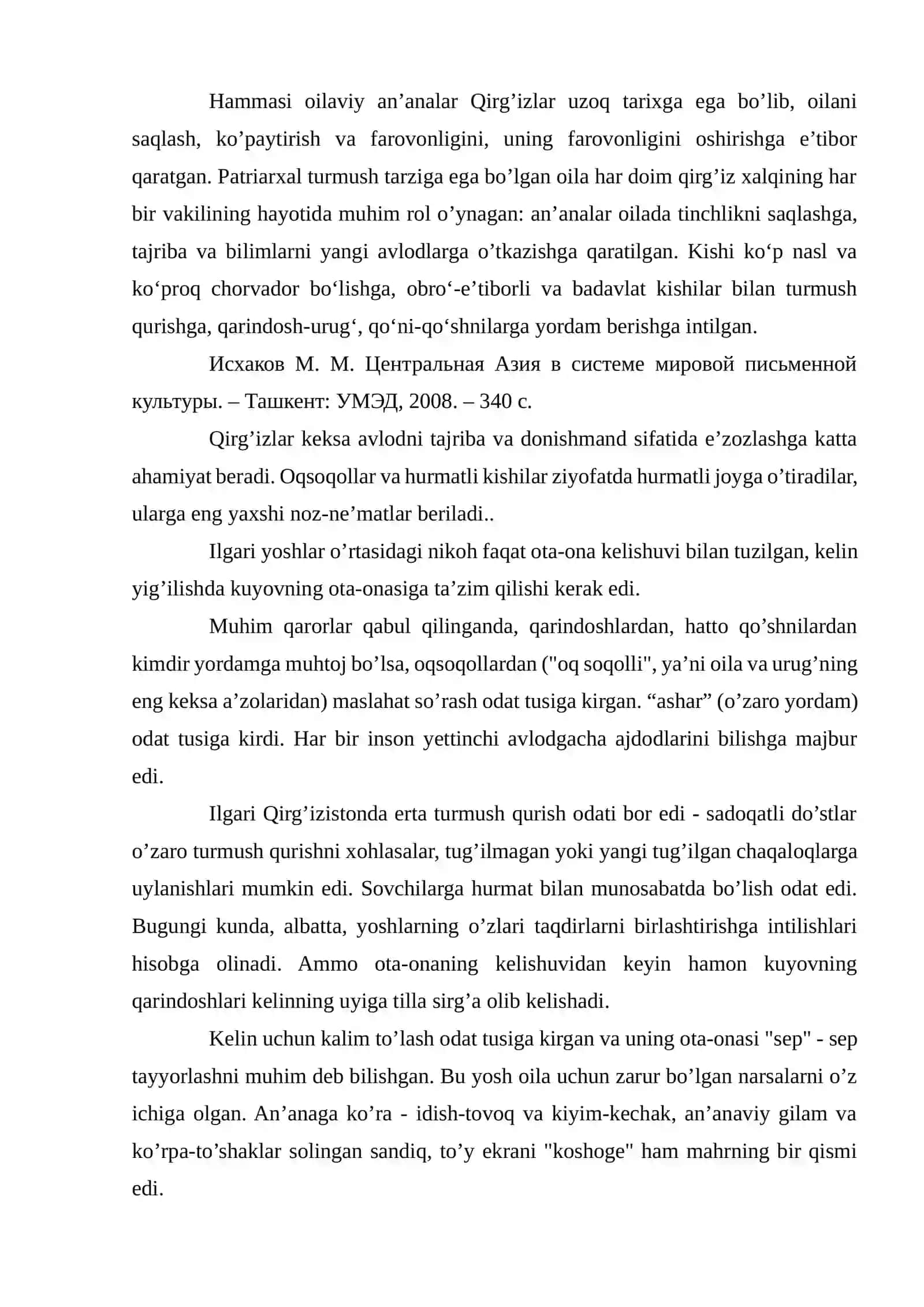 Qirg'izlarning to'y va a'za marosimlari 3