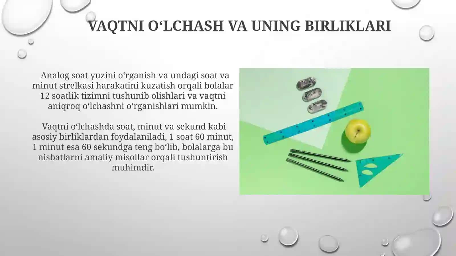 Boshlangʻich sinflarda asosiy miqdorlar va ularni oʻlchov birliklarini oʻrgatish metodikasi 3