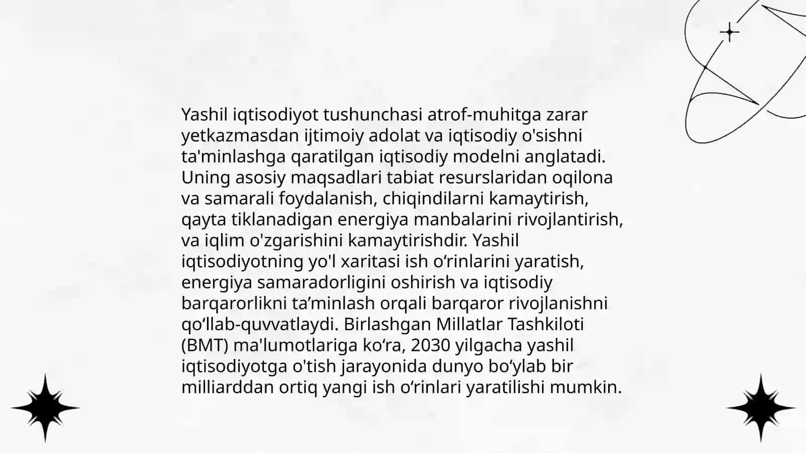 Yashil iqtisodiyot tushunchasi va asosiy maqsadlari 3