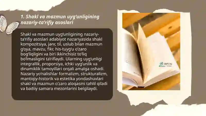 Shakl va mazmun uyg‘unligining nazariy-ta’rifiy asoslari 3