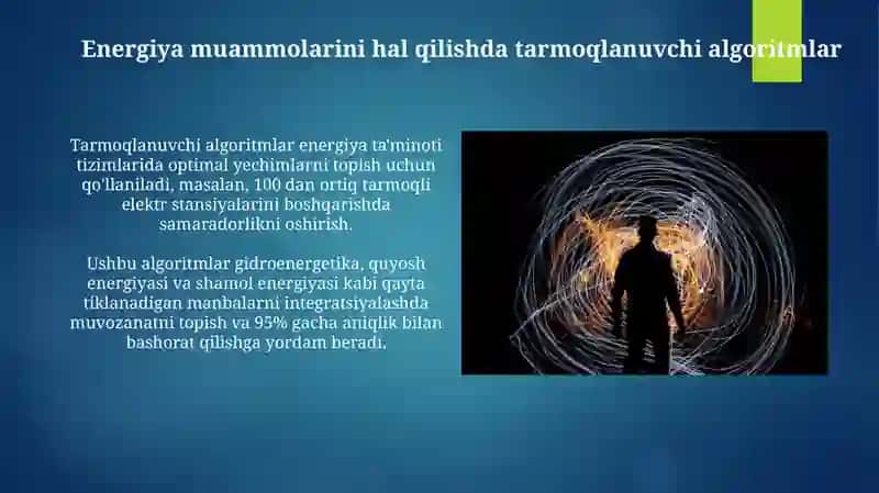 Tarmoqlanuvchi algoritmlar orqali energetika masalalarini yechish 3