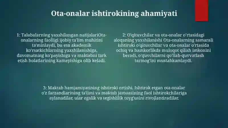 Farzandi Ta’Lim-Tarbiyasiga E’Tiborsiz Ota-Onalar Bilan Ishlash Samaradorligini Oshirish 3