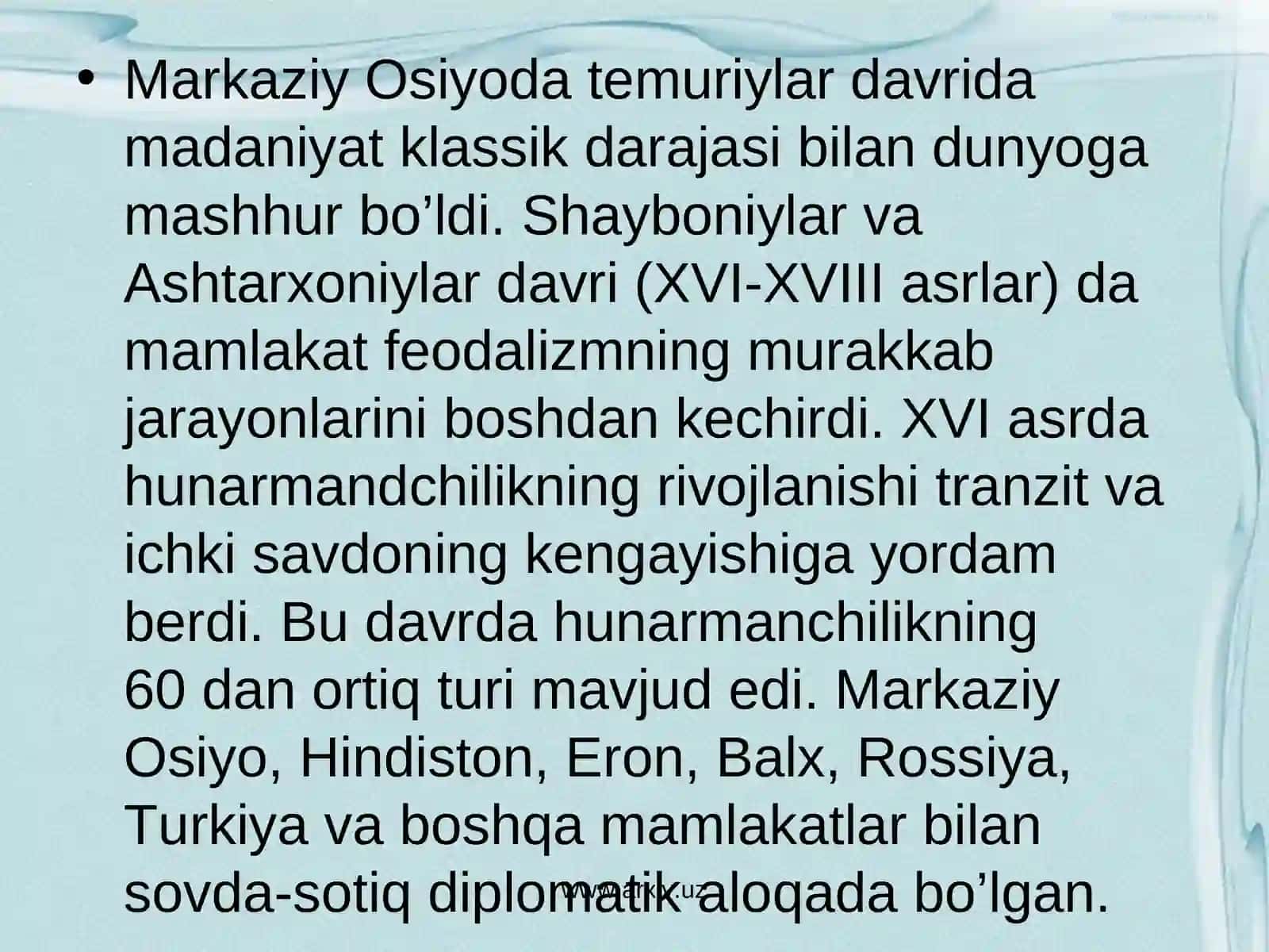 Xonliklar davrida ta’lim tarbiya va madaniyat 3
