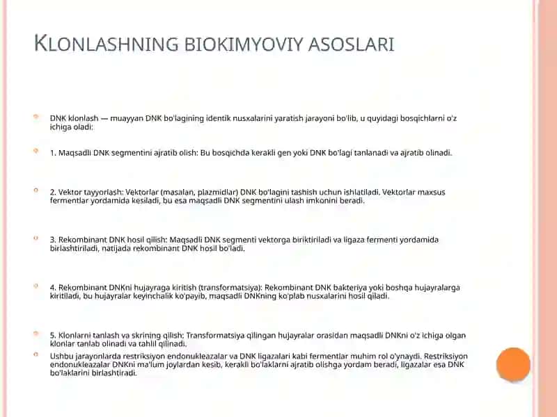 Klonlash va klonlashtirish tushunchasi 3