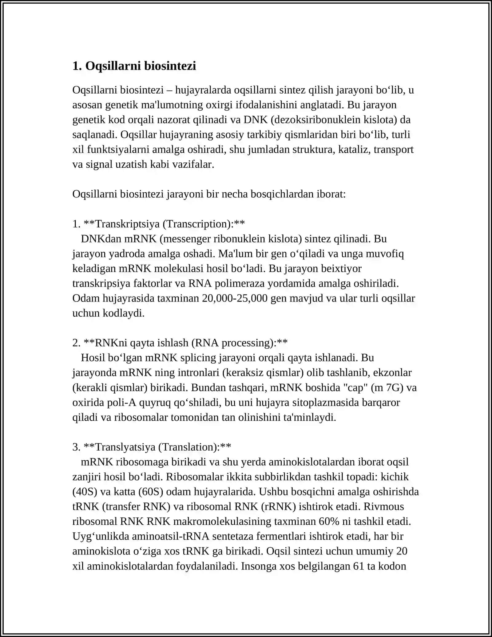 OQSIL BIOSINTEZ JARAYONI 3