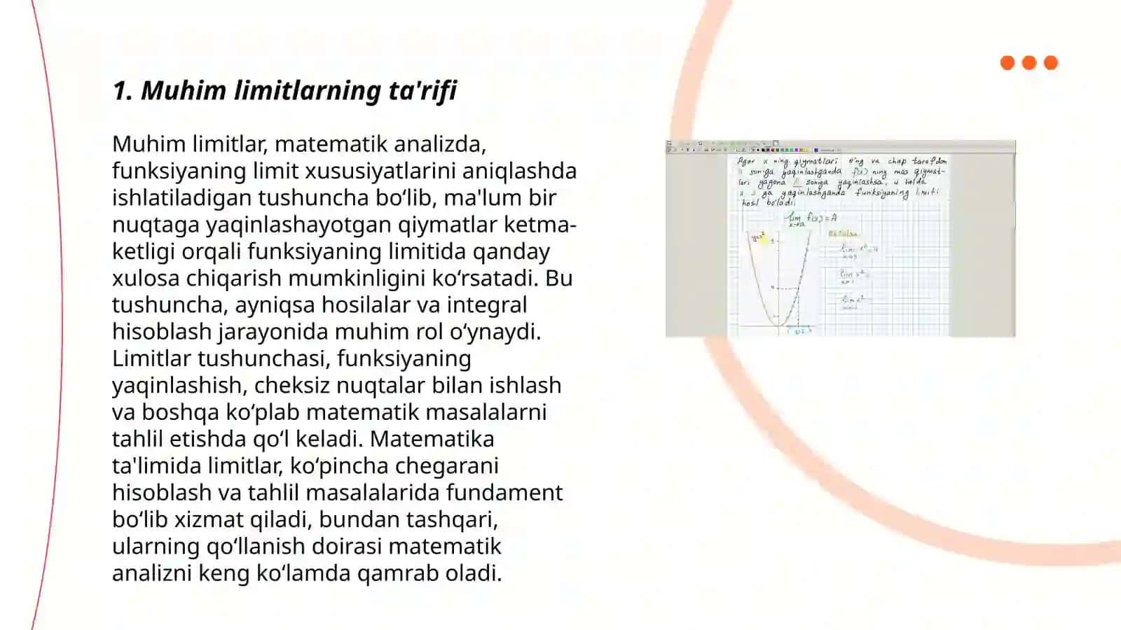 Muhim limitlar 3