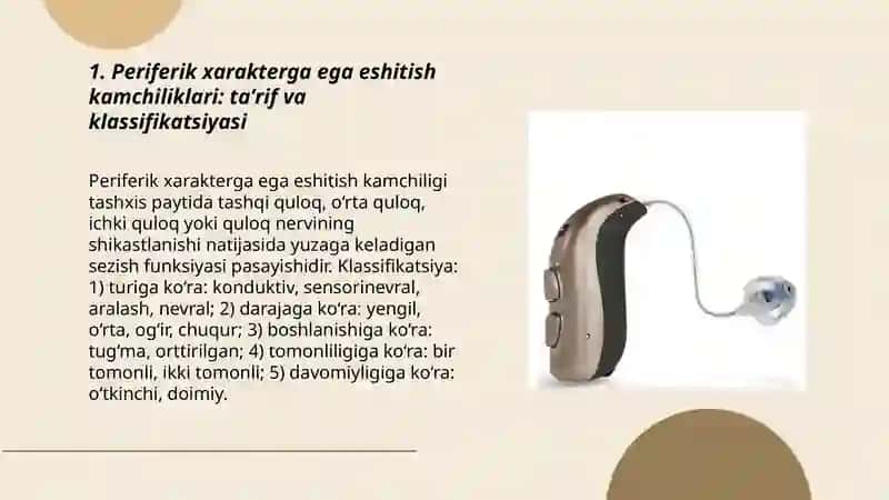 Periferik xarakterga ega eshitish kamchiliklari 3