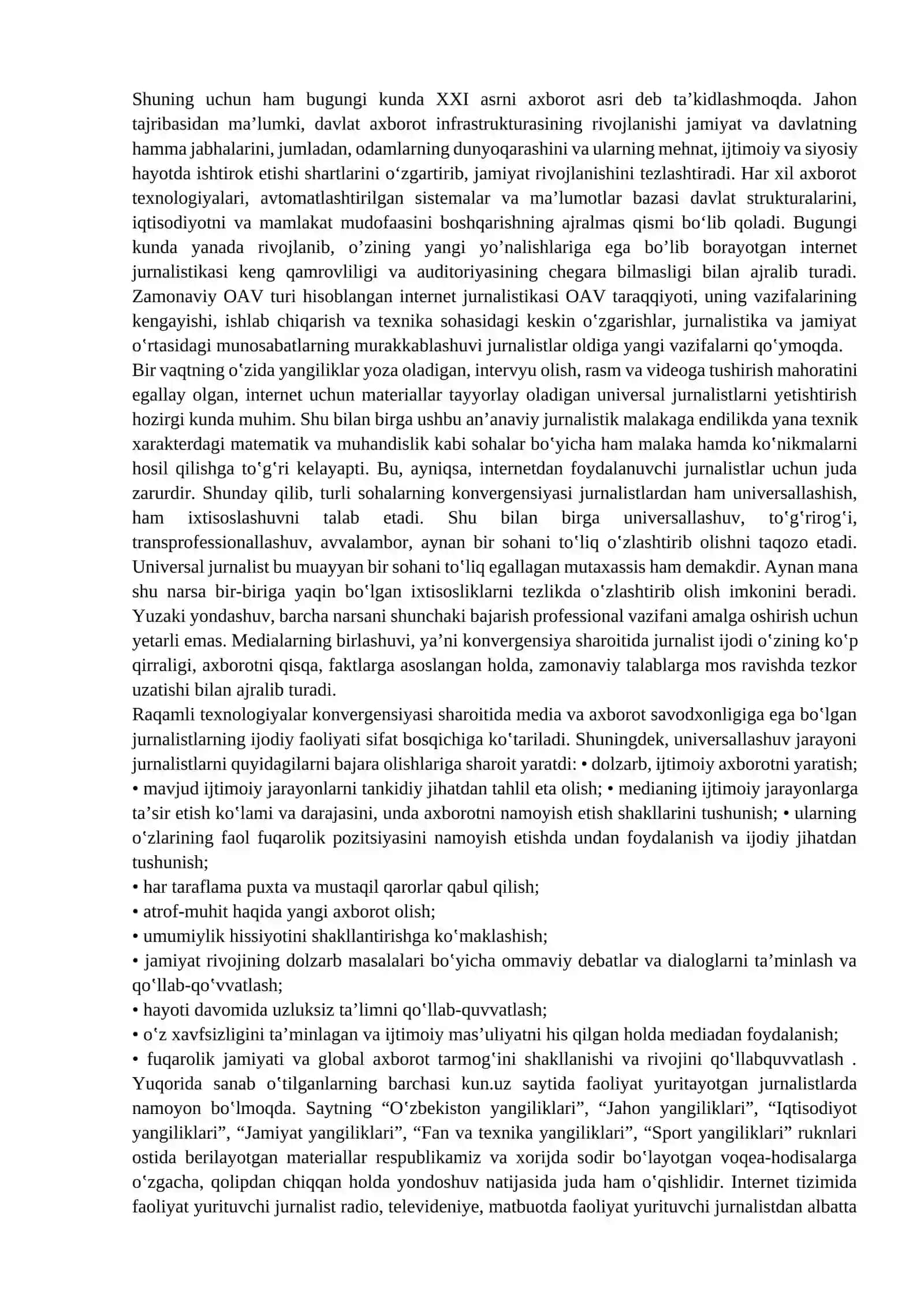 Media maydon va internet imkoniyatlari 3