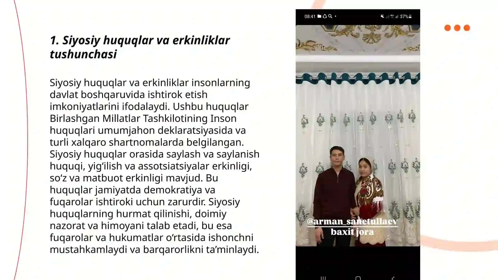 Siyosiy huquqlar va erkinliklar tushunchasi 3
