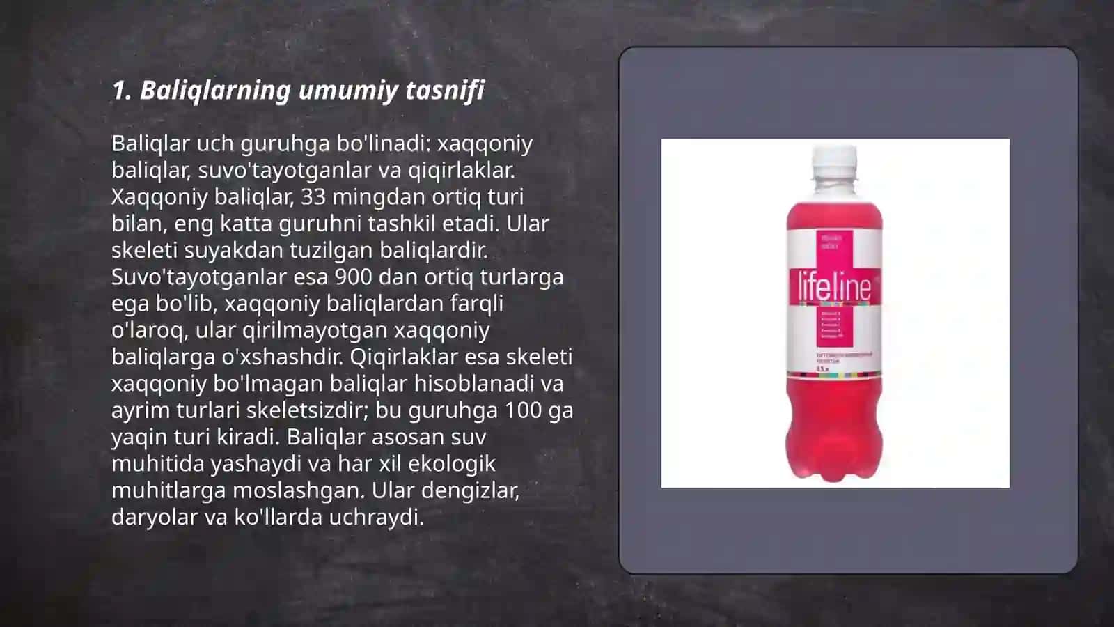 Jağoğizlilar bôlimi. Baliqlar katta sinfi sistematikasi 3