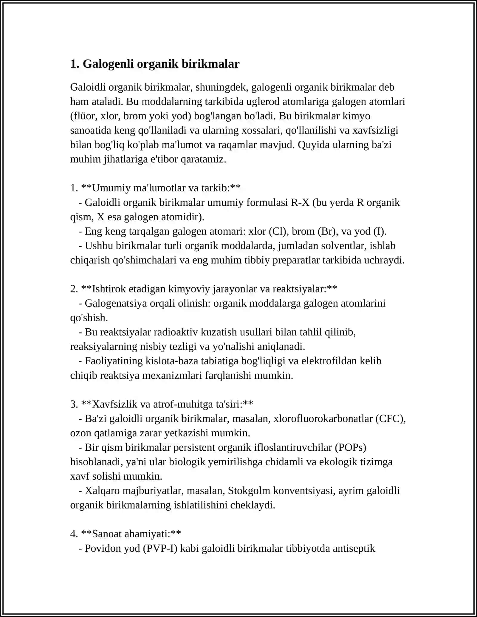 ORGANIK GALOGEN BIRIKMALAR 3
