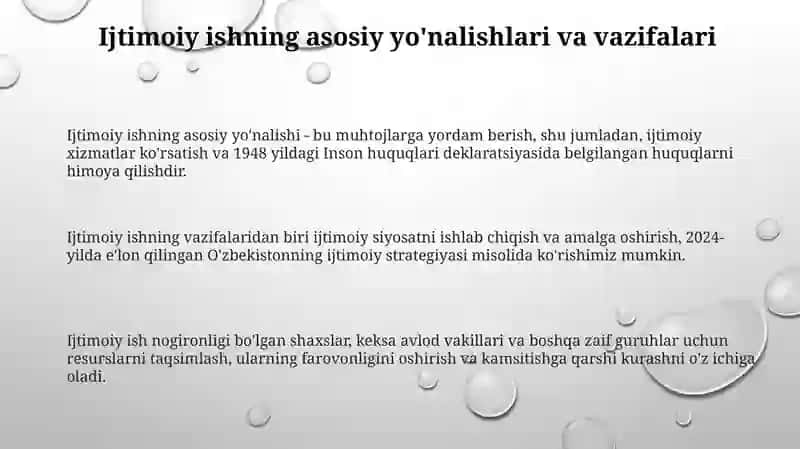 Ijtimoiy ishning asosiy yo'nalishlari 3