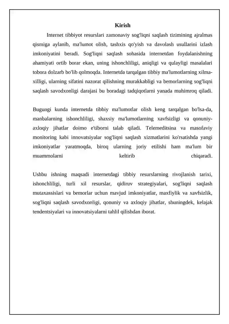 Internetda tibbiyotga oid resurslari 3