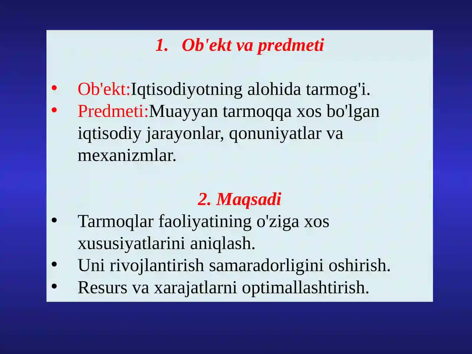 Iqtisodiyotning tarmoqlar va sohalar boʻyicha tasnifi 3