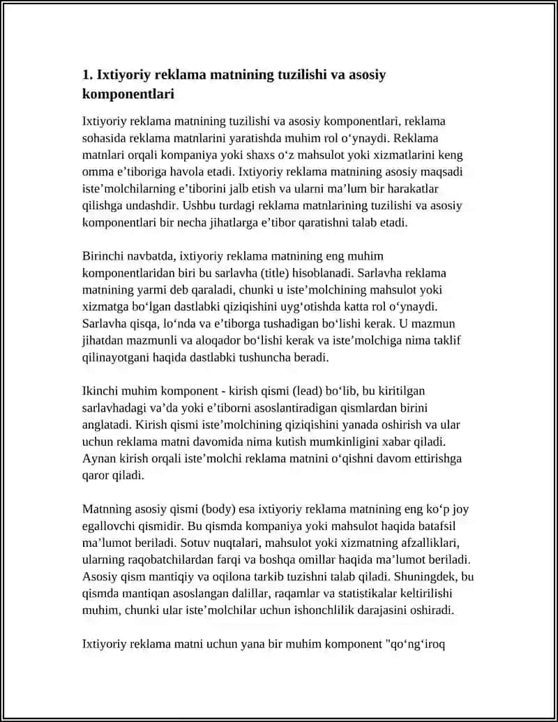 IXTIYORIY REKLAMA MATNINI TAHLIL VA TAHRIR QILISH 3