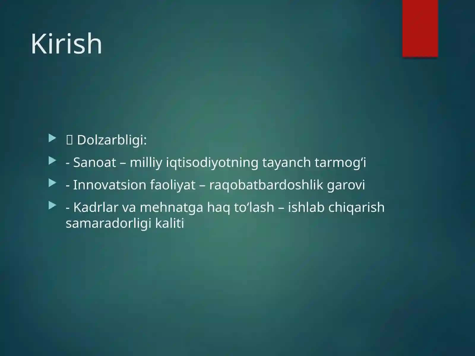 Sanoatda fan-texnika taraqqiyoti va innovatsion faoliyat 3