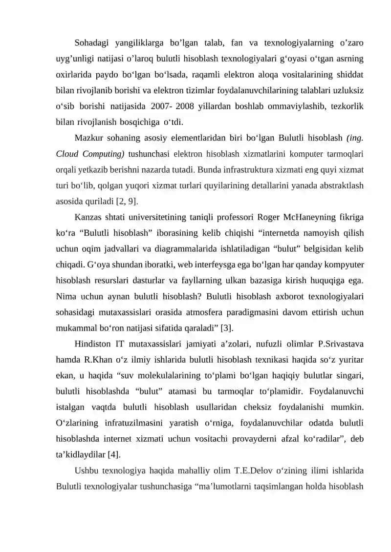 Bulutli hisoblash va ma’lumotlarni saqlash 3