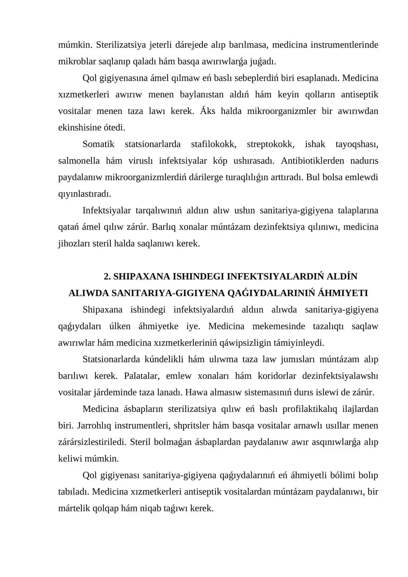 SOMATIK STATSIONARLARDA SHIPAXANA ISHINDEGI INFEKSIYALAR PROFILAKTIKASI 3