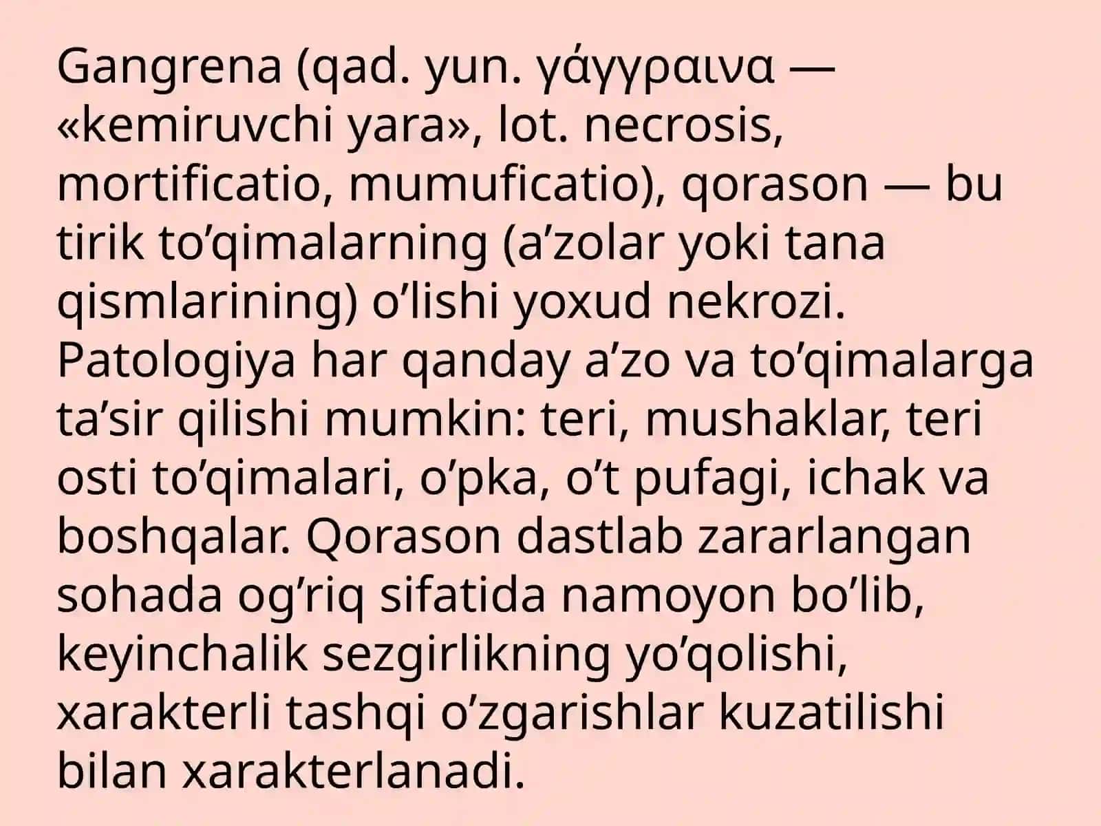 Gazli gangrena klinika va davolash 3