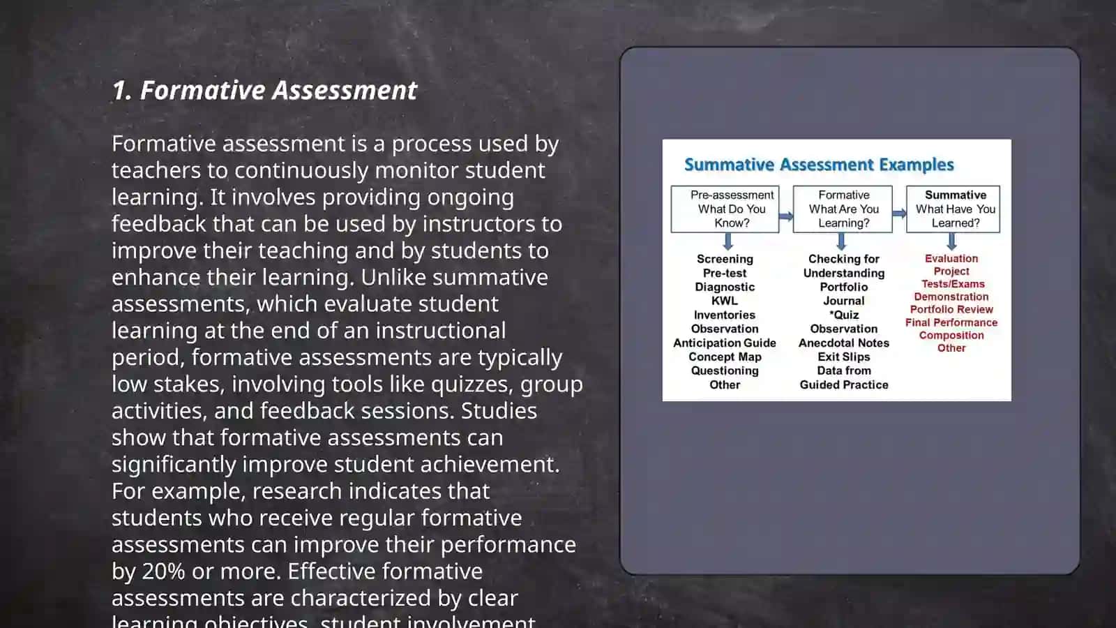 Assessment in the classroom 3