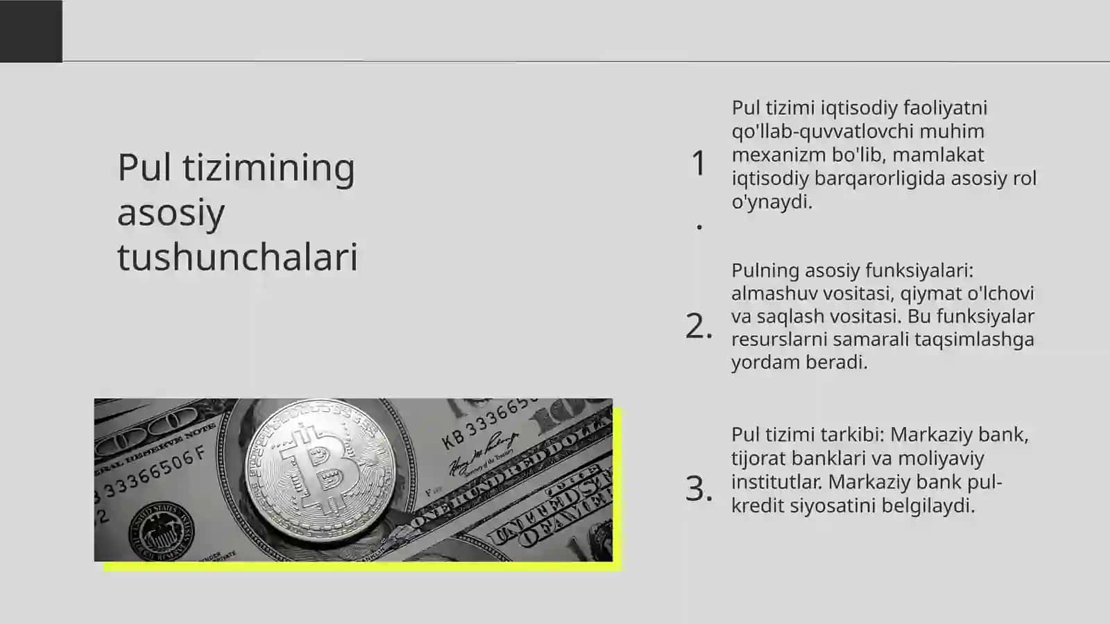 Pul tizimining milliy xususiyatlari va ularning ahamiyati 3