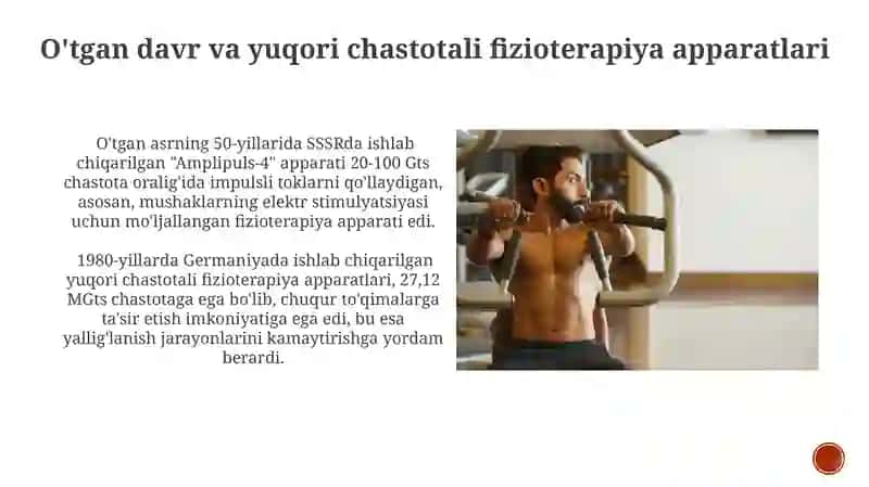 O'tgan davr va yuqori chastotali fizioterapiya apparatlari 3