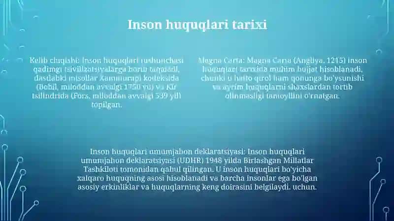 Inson Huquqlari 3