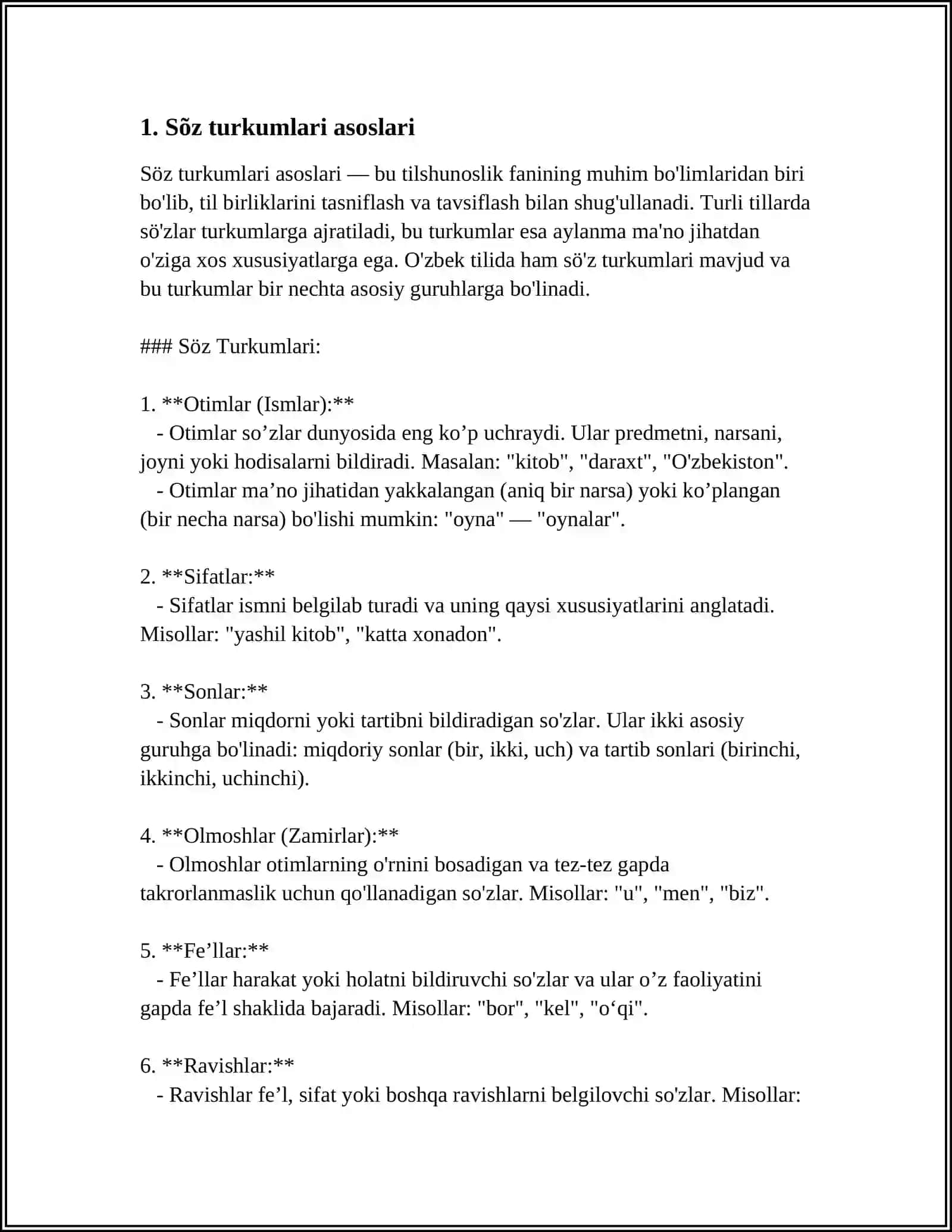 GAP USTIDA ISHLASH. SÕZ TURKUMLARINI O‘RGANISHNI ENG QULAY METODIK TAVSIYALARNI YARATISH 3