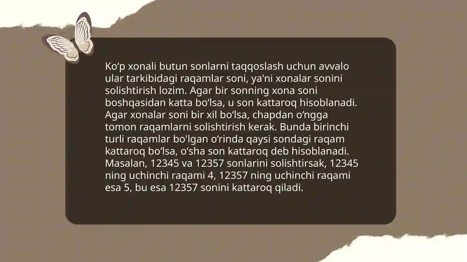 Koʻp xonali nomanfiy butun sonlar ustida arifmetik amallarni oʻrgatish metodikasi 3