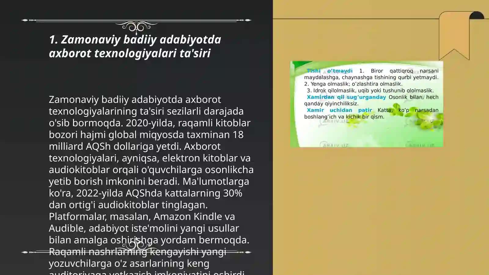 Badiiy adabiyotda zamonaviylik 3