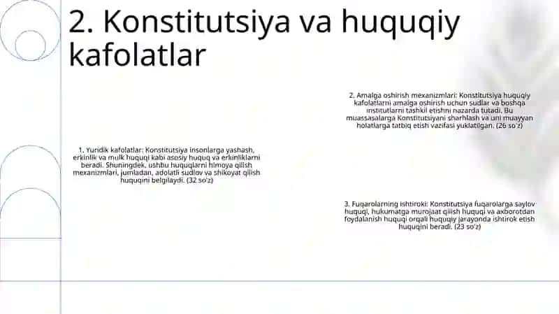 O'Zbekistonda Inson Xuquqlari Va Erkinliklari Kafolatini Yaratish 3