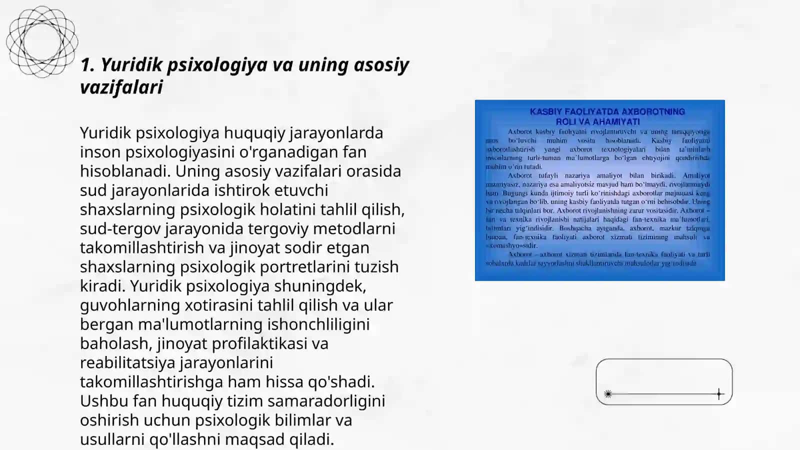 Yuridik psixologiyaning umumiy vazifalari,predmeti va metodologiyasi 3