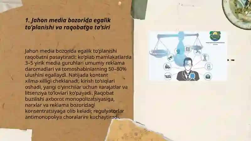 Jahon media va axborot makonida raqobat muhiti 3